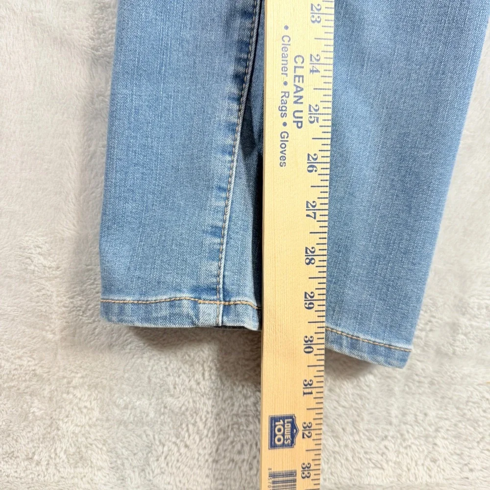 Gloria Vanderbilt Amanda Pull On Jeans Slimming Panel 16 Short Blue NWT